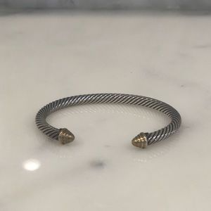 David Yurman Small sterling and gold bracelet